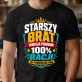 Koszulka Męska Dla Starszego Brata Prezent Dla Mężczyzny: 100% Racji