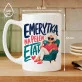 Kubek Z Nadrukiem Dla Emerytki Prezent Na Emeryturę Dla Kobiety: Na Pełen Etat Kubek Z Nadrukiem Dla Emerytki Prezent Na Emeryturę Dla Kobiety: Na Pełen Etat