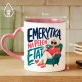 Kubek Z Nadrukiem Dla Emerytki Prezent Na Emeryturę Dla Kobiety: Na Pełen Etat Kubek Z Nadrukiem Dla Emerytki Prezent Na Emeryturę Dla Kobiety: Na Pełen Etat