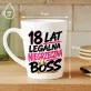 Kubek Z Nadrukiem Na Osiemnastkę Prezent Dla Kobiety: Legalna, Niegrzeczna Kubek Z Nadrukiem Na Osiemnastkę Prezent Dla Kobiety: Legalna, Niegrzeczna