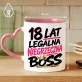 Kubek Z Nadrukiem Na Osiemnastkę Prezent Dla Kobiety: Legalna, Niegrzeczna Kubek Z Nadrukiem Na Osiemnastkę Prezent Dla Kobiety: Legalna, Niegrzeczna