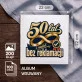 Album Na Zdjęcia Tradycyjny Na 50 Lecie Ślubu Prezent Dla Pary: Półwieczne Przymrużenie Album Na Zdjęcia Tradycyjny Na 50 Lecie Ślubu Prezent Dla Pary: Półwieczne Przymrużenie