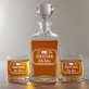 Company Limited - Zestaw Grawerowana Karafka I Szklanki Do Whisky
