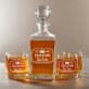 Company Limited - Zestaw Grawerowana Karafka I Szklanki Do Whisky