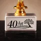 Statuetka Z Grawerem Na 40 Rocznicę Ślubu Prezent Dla Mężczyzny: 40 Lat Oddania - Drzewo