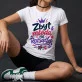 Koszulka Damska Biała Na 30Stke Prezent Dla Kobiety: Chibi Kobieca Radość