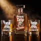 Zestaw Do Whisky Dla Taty Prezent Na Dzień Ojca Dla Mężczyzny: Decyzje Taty Na Lodzie Zestaw Do Whisky Dla Taty Prezent Na Dzień Ojca Dla Mężczyzny: Decyzje Taty Na Lodzie