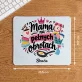 Podkładka Pod Myszkę Na Dzień Matki Prezent Dla Mamy Kobiety: Mama Na Pełnych Obrotach