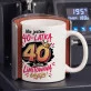 Kubek Z Nadrukiem Na 40 Prezent Na 40 Urodziny Dla Kobiety: Limitowana 40 Edycja Kubek Z Nadrukiem Na 40 Prezent Na 40 Urodziny Dla Kobiety: Limitowana 40 Edycja