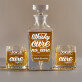 Cure - Zestaw Grawerowana Karafka I Szklanki Do Whisky Cure - Zestaw Grawerowana Karafka I Szklanki Do Whisky