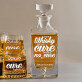 Cure - Zestaw Grawerowana Karafka I Szklanki Do Whisky Cure - Zestaw Grawerowana Karafka I Szklanki Do Whisky