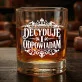 Szklanka Do Whisky Dla Szefa Prezent Dla Mężczyzny: Decyduję I Odpowiadam Szklanka Do Whisky Dla Szefa Prezent Dla Mężczyzny: Decyduję I Odpowiadam