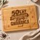 Deska Do Krojenia z Grawerem Na 50 Prezent Na 50 Urodziny Dla Mężczyzny: 50 Lat Doświadczeń, Zero