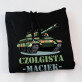 Czołgista - Bluza męska czarna z kapturem