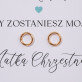 Czy zostaniesz moją matką chrzestną - Pozłacane kolczyki kółka