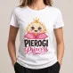 Koszulka Damska Biała Dla Kucharki Prezent Dla Kobiety: Pierogi Princess