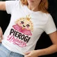 Koszulka Damska Biała Dla Kucharki Prezent Dla Kobiety: Pierogi Princess
