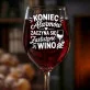 Kieliszek Do Wina Na Odejście Z Pracy Na Emeryturę Prezent Dla Emeryta Kobiety: Koniec Alarmów Wino