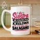 Kubek Z Nadrukiem Dla Siostry Prezent Dla Kobiety: Królowa Bałaganu Kubek Z Nadrukiem Dla Siostry Prezent Dla Kobiety: Królowa Bałaganu