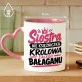 Kubek Z Nadrukiem Dla Siostry Prezent Dla Kobiety: Królowa Bałaganu Kubek Z Nadrukiem Dla Siostry Prezent Dla Kobiety: Królowa Bałaganu