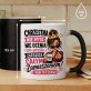 Kubek Z Nadrukiem Dla Chrzestnej Prezent Dla Kobiety: Chrzestna Królowa Zamieszania Kubek Z Nadrukiem Dla Chrzestnej Prezent Dla Kobiety: Chrzestna Królowa Zamieszania