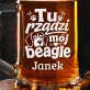 Kufel Personalizowany z Grawerem Dla Właściciela Beagle`a Prezent Dla Mężczyzny: Beagle Na Tronie Kufel Personalizowany z Grawerem Dla Właściciela Beagle`a Prezent Dla Mężczyzny: Beagle Na Tronie