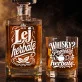 Zestaw Do Whisky Dla Herbaciarza Prezent Dla Mężczyzny: Lej Herbatę - Typograficzny