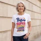 Koszulka Damska Biała Na Dzień Babci Prezent Dla Babci Kobiety: Babcine Supermoce