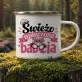 Kubek Emaliowany Na Pierwszy Dzień Babci Prezent Dla Babci Kobiety: Radość Nowej Babci