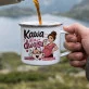 Kubek Emaliowany Dla Przyszłej Mamy Prezent Na Dzień Mamy Dla Kobiety: Macierzyński Monogram Kubek Emaliowany Dla Przyszłej Mamy Prezent Na Dzień Mamy Dla Kobiety: Macierzyński Monogram