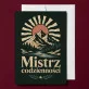 Kartka z Życzeniami Na Dzień Ojca Dla Taty Mężczyzny: Męska Elegancja Retro Kartka z Życzeniami Na Dzień Ojca Dla Taty Mężczyzny: Męska Elegancja Retro