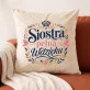 Poduszka Dekoracyjna Dla Siostry Prezent Dla Kobiety: Siostrzana Elegancja Poduszka Dekoracyjna Dla Siostry Prezent Dla Kobiety: Siostrzana Elegancja