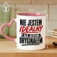 Kubek Z Nadrukiem Dla Niego Prezent Na Walentynki Dla Mężczyzny: Oryginał, Nie Idealny Kubek Z Nadrukiem Dla Niego Prezent Na Walentynki Dla Mężczyzny: Oryginał, Nie Idealny