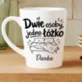 Kubek Personalizowany Dla Kobiety W Ciąży Prezent Na Dzień Mamy Dla Kobiety: Dwie Osoby, Jedno Łóżko