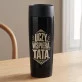 Kubek Termiczny Na Dzień Ojca Prezent Dla Taty Mężczyzny: Uczy. Wspiera. Tata.