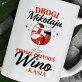 Drogi mikołaju przynieś wino - kubek personalizowany