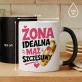 Kubek Z Nadrukiem Na Rocznicę Ślubu Prezent Na Walentynki Dla Kobiety: Żona Idealna, Mąż Szczęśliwy Kubek Z Nadrukiem Na Rocznicę Ślubu Prezent Na Walentynki Dla Kobiety: Żona Idealna, Mąż Szczęśliwy