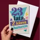 Kartka z Życzeniami Dla 23 Latki Na 20 Urodziny Dla Kobiety: Retro Typograficzna Kartka z Życzeniami Dla 23 Latki Na 20 Urodziny Dla Kobiety: Retro Typograficzna