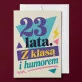 Kartka z Życzeniami Dla 23 Latki Na 20 Urodziny Dla Kobiety: Retro Typograficzna Kartka z Życzeniami Dla 23 Latki Na 20 Urodziny Dla Kobiety: Retro Typograficzna