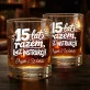 Szklanki Do Whisky z Grawerem Na 15 Rocznicę Ślubu Prezent Dla Pary: 15 Lat Razem, Bez Szklanki Do Whisky z Grawerem Na 15 Rocznicę Ślubu Prezent Dla Pary: 15 Lat Razem, Bez