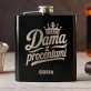 Piersiówka Z Grawerem Na Święta Prezent Dla Kobiety: Dama Z Procentami Piersiówka Z Grawerem Na Święta Prezent Dla Kobiety: Dama Z Procentami