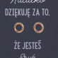 Dziękuję, że jesteś - Pozłacane kolczyki kółka