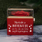 Dziękuję, że wytrzymujesz - Pudełko z różą na biżuterię