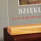 Dziękuję, że wytrzymujesz - Wydruk na szkle akrylowym z podstawką