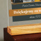Dziękujemy za wszystko - Wydruk na szkle akrylowym z podstawką