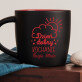 Dzień dobry kochanie - Czarny kubek ceramiczny Dzień dobry kochanie - Czarny kubek ceramiczny