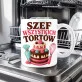 Kubek Z Nadrukiem Dla Cukiernika Prezent Dla Mężczyzny: Szef Wszystkich Tortów Kubek Z Nadrukiem Dla Cukiernika Prezent Dla Mężczyzny: Szef Wszystkich Tortów