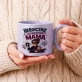 Kubek Z Okrągłym Uchem Dla Świeżo Upieczonej Mamy Prezent Na Dzień Mamy Dla Kobiety: Matczyna Elegancja