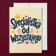 Kartka z Życzeniami Dla Pracownicy Dla Kobiety: Humor Biurowy