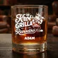 Szklanki Do Whisky z Grawerem Dla Ojca Prezent Na Dzień Ojca Dla Mężczyzny: Król Grilla I Remontów Szklanki Do Whisky z Grawerem Dla Ojca Prezent Na Dzień Ojca Dla Mężczyzny: Król Grilla I Remontów
